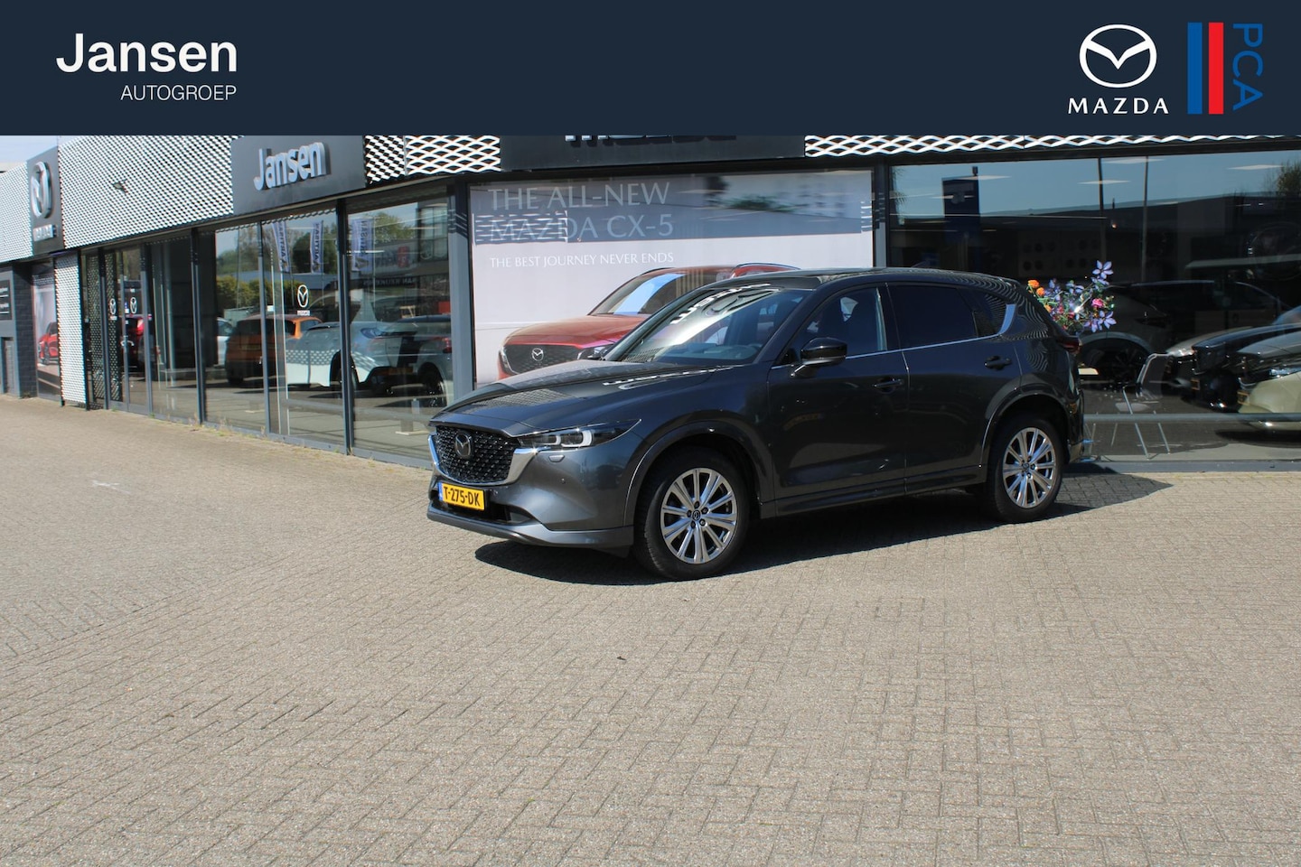 Mazda CX-5 - 2.5 e-SkyActiv-G M Hybrid 194 Takumi , Automaat, Leder, Schuif-/Kanteldak, 360 Camera, Bos - AutoWereld.nl