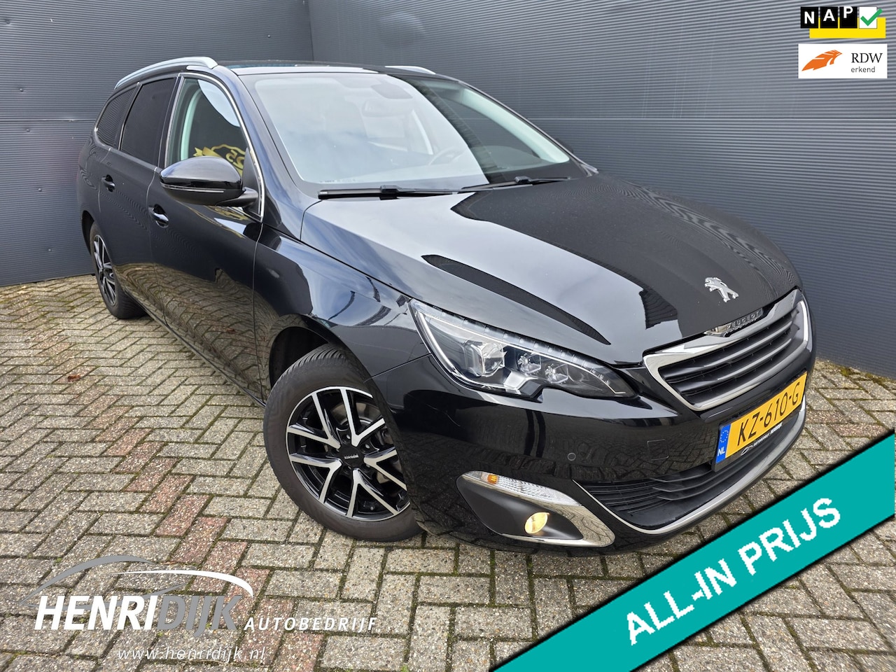 Peugeot 308 SW - 1.2 PureTech Blue Lease Premium Pano / Trekhaak / Clima / Cruise / Navi - AutoWereld.nl