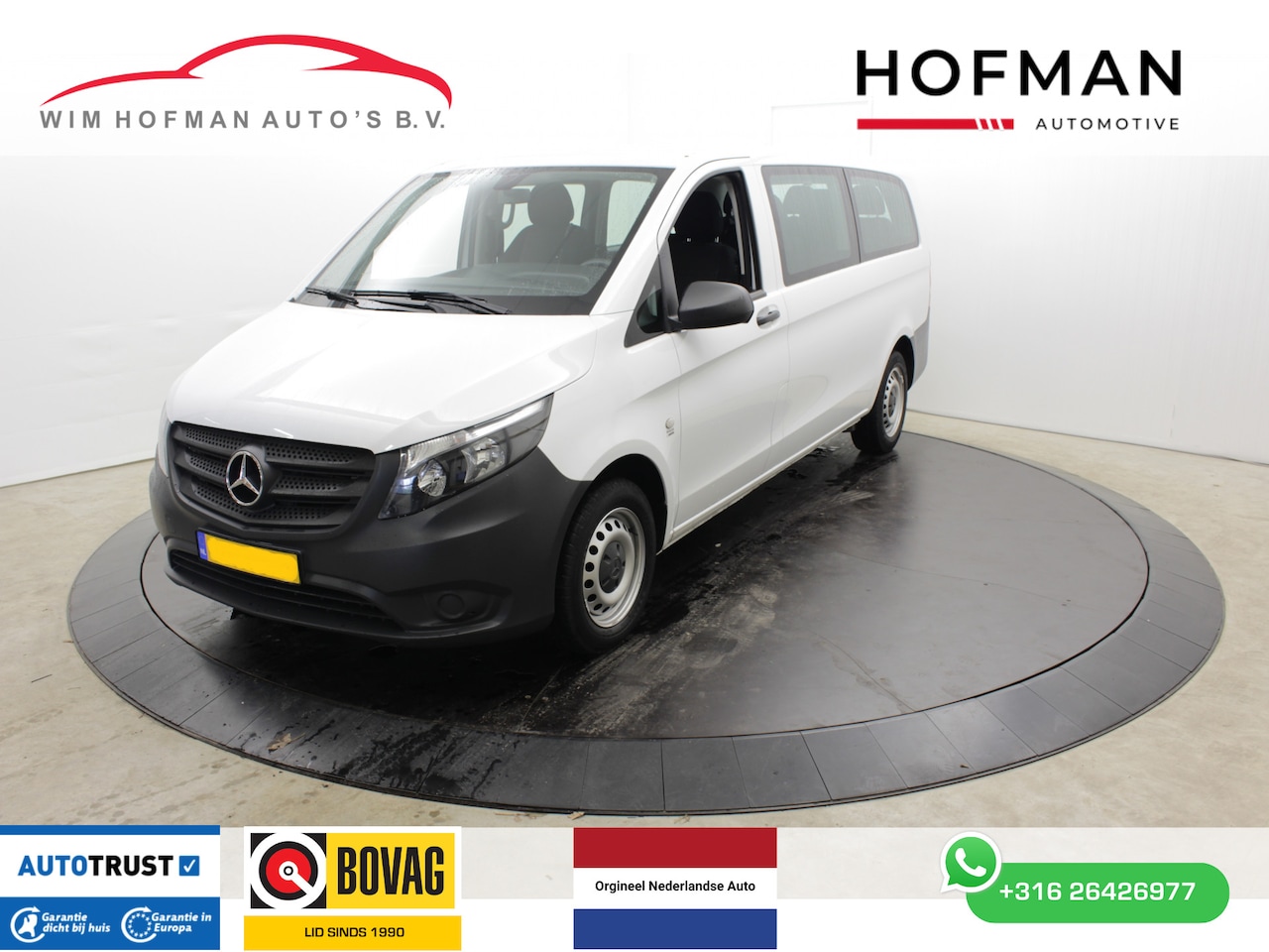 Mercedes-Benz Vito - 109 BlueTEC XL L3 9 Personen Airco BPM-Vrij ex BTW - AutoWereld.nl