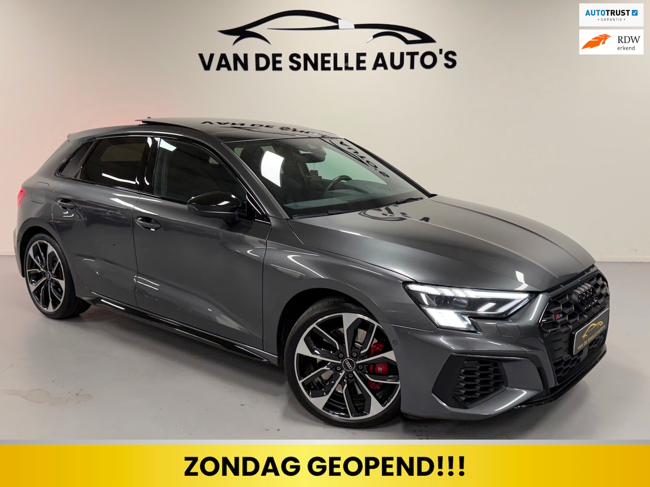 Audi A3 Sportback - 2.0 TFSI S3 quattro Edition One HUD/B&O/ALCANTARA/CAMERA/KEYLESS/PANO - AutoWereld.nl