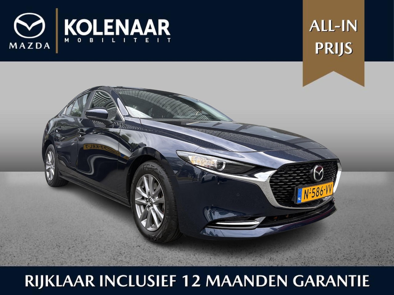 Mazda 3 - Sedan Comfort 2.0 e-Sky-X 186pk | Bose & Leder Pack | 1e eigenaar | Dealer onderhouden | N - AutoWereld.nl