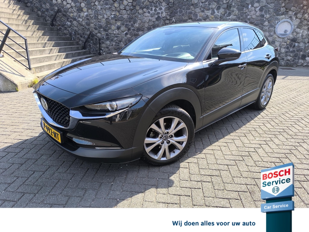 Mazda CX-30 - 2.0 e-SkyActiv-X M Hybrid Sportive stoel en stuur verwarming, carplay, electr A klep, head - AutoWereld.nl