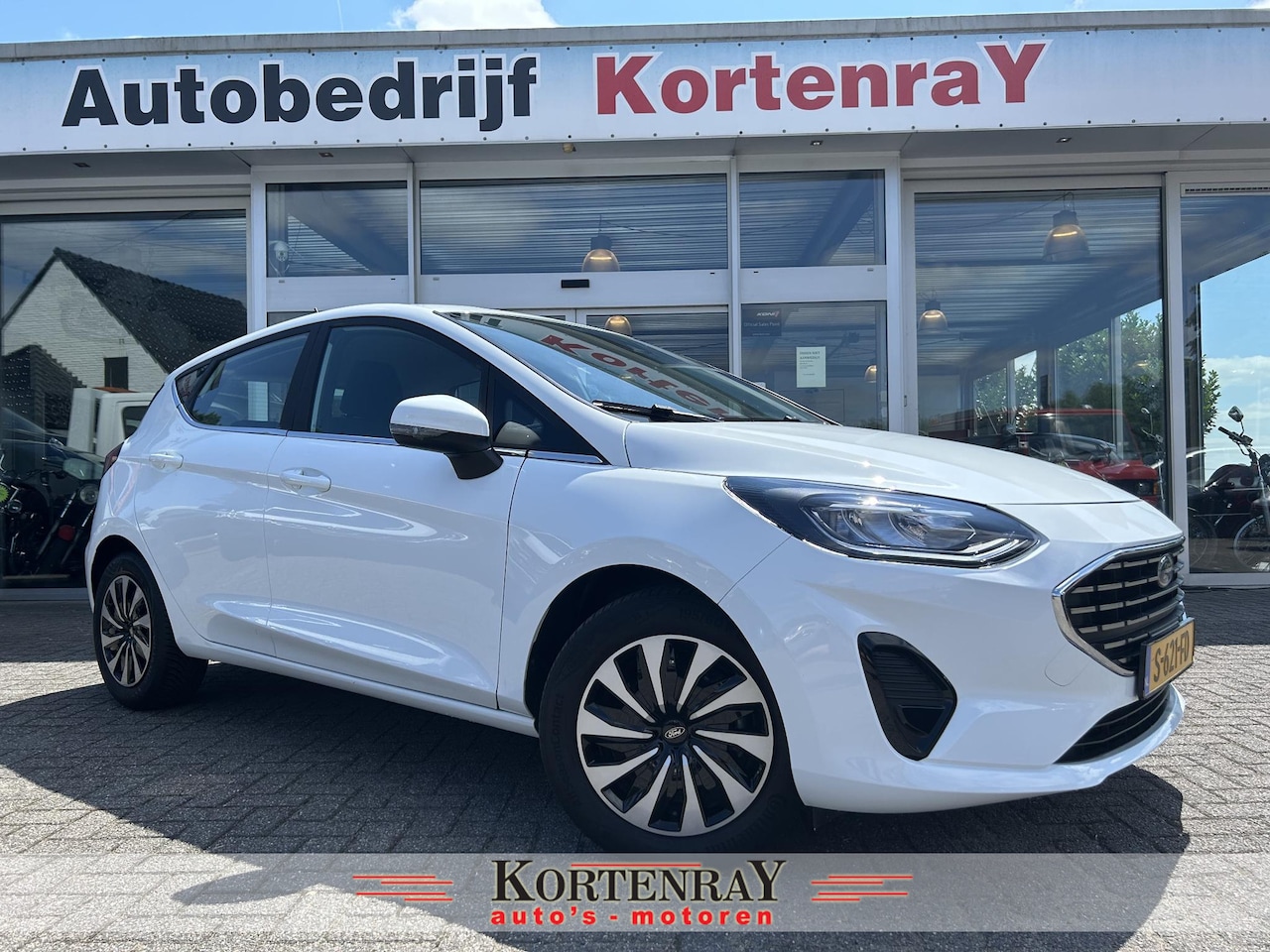 Ford Fiesta - 1.0 EcoBoost Hybrid Titanium /cruise control/airco/digitaal dealer onderhouden/nieuwstaat. - AutoWereld.nl