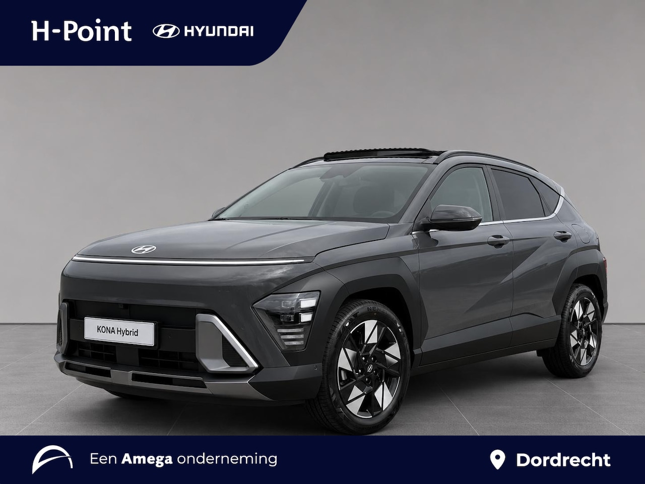 Hyundai Kona - 1.6 GDI HEV Premium Sky | SCHUIF/KANTELDAK | FULL LED | PREMIUM LEDER | ADAPTIVE CRUISE | - AutoWereld.nl