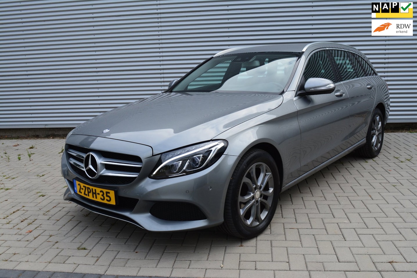 Mercedes-Benz C-klasse Estate - 180 Ambition | Navi | Cruise | Leder | LED | Stoelverwarming. - AutoWereld.nl