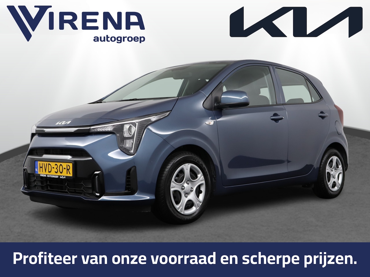 Kia Picanto - 1.0 DPI DynamicLine - Achteruitrij camera - Navigatie - Airco - Fabrieksgarantie tot 07-20 - AutoWereld.nl