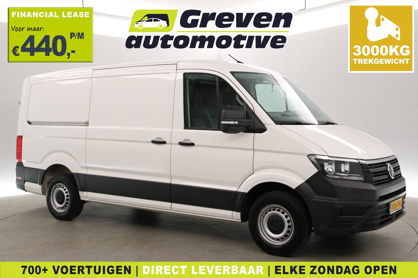 Volkswagen Crafter - 2.0 TDI L3H2 140PK | 3000KG Trekgew. | Aut. | Airco | Camera | Carplay | 3 Zits | Navi - AutoWereld.nl