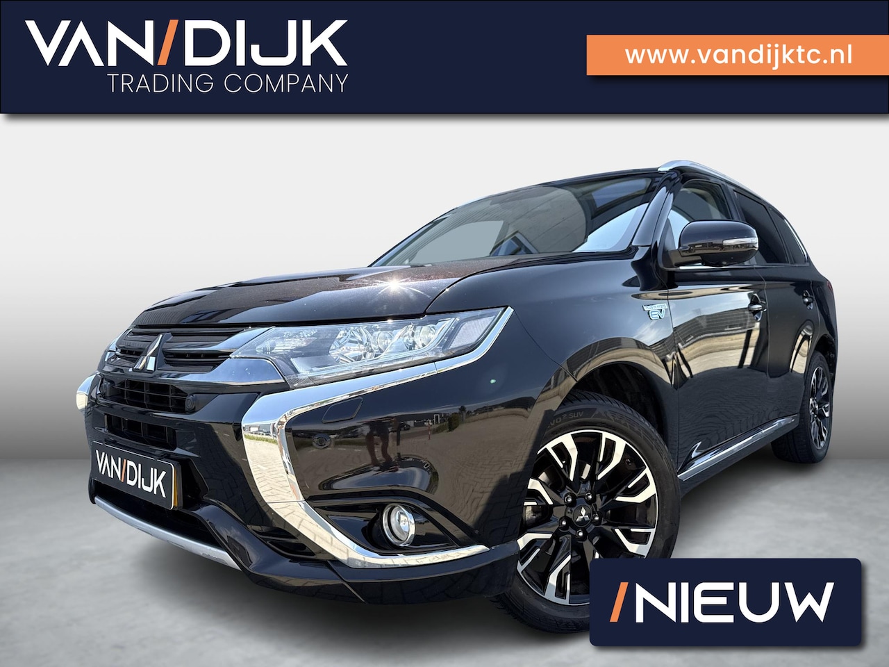 Mitsubishi Outlander - 2.0 PHEV instyle ✓Full LED ✓Camera ✓Vol Leder ✓Cruise ✓Navigatie ✓Elektrische Klep ✓Stuur- - AutoWereld.nl