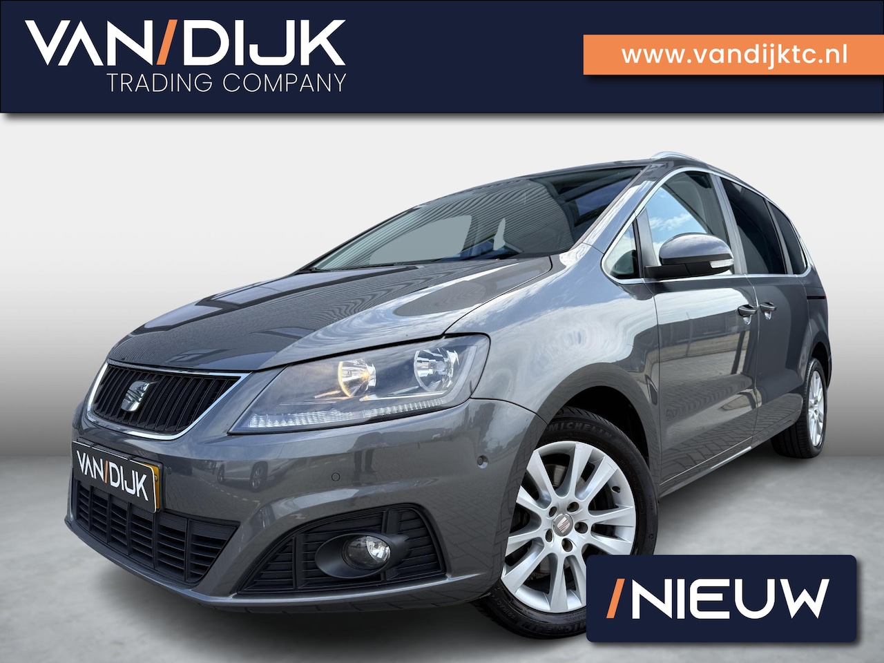 SEAT Alhambra - 1.4 TSI Businessline Executive 7p ✓Panoramadak ✓Vol Leder ✓Navigatie ✓Camera ✓Stoelverwarm - AutoWereld.nl
