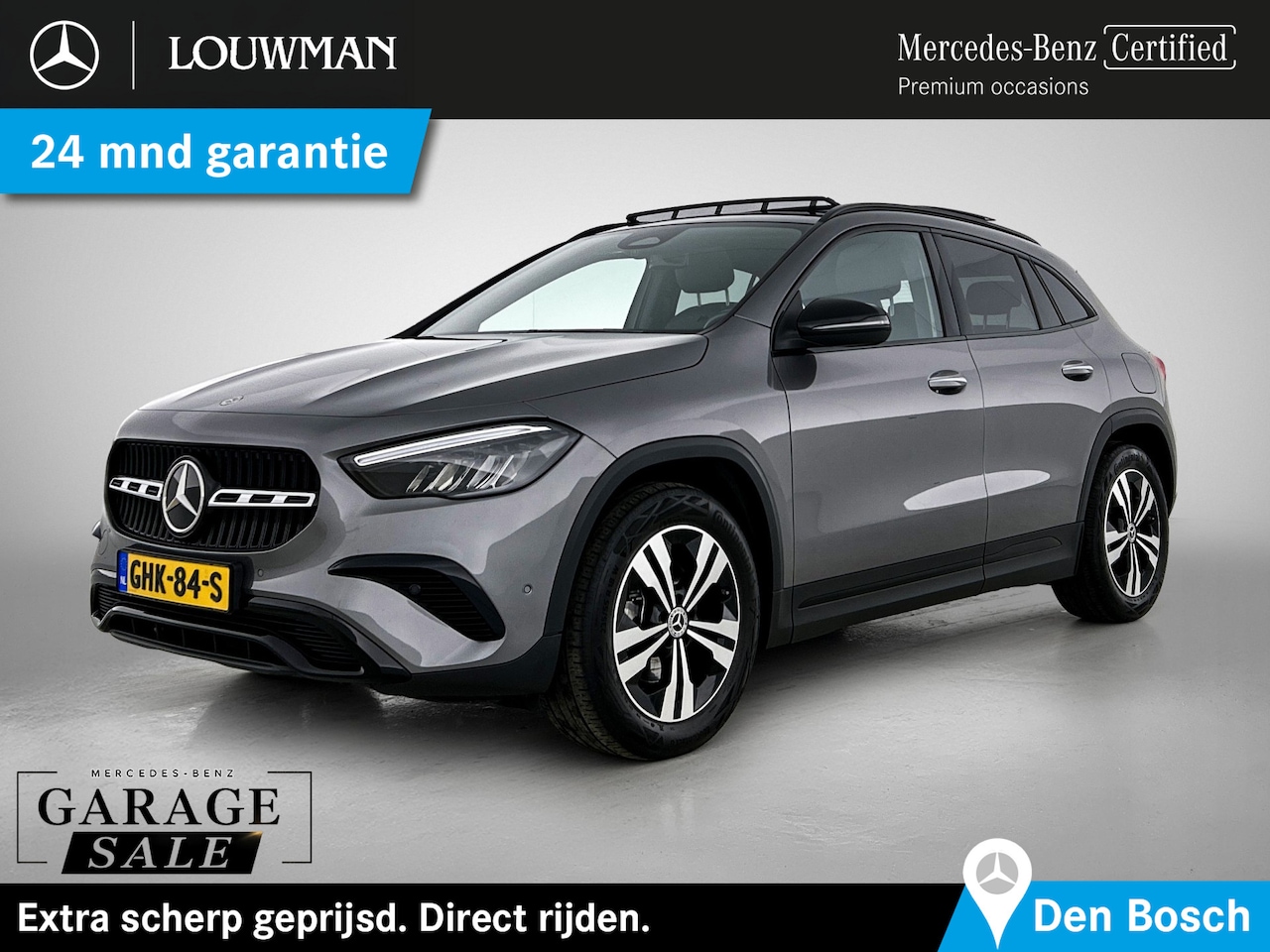 Mercedes-Benz GLA-Klasse - 180 Luxury Line | Night pakket | Panorama schuifdak | Lederlook zwart Artico | Privacy Gla - AutoWereld.nl
