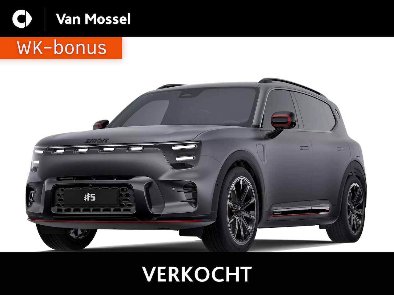 Smart #5 - Brabus 100 kWh / Memory-Stoelen / 360Graden-Camera / Carplay-Androidauto / - AutoWereld.nl