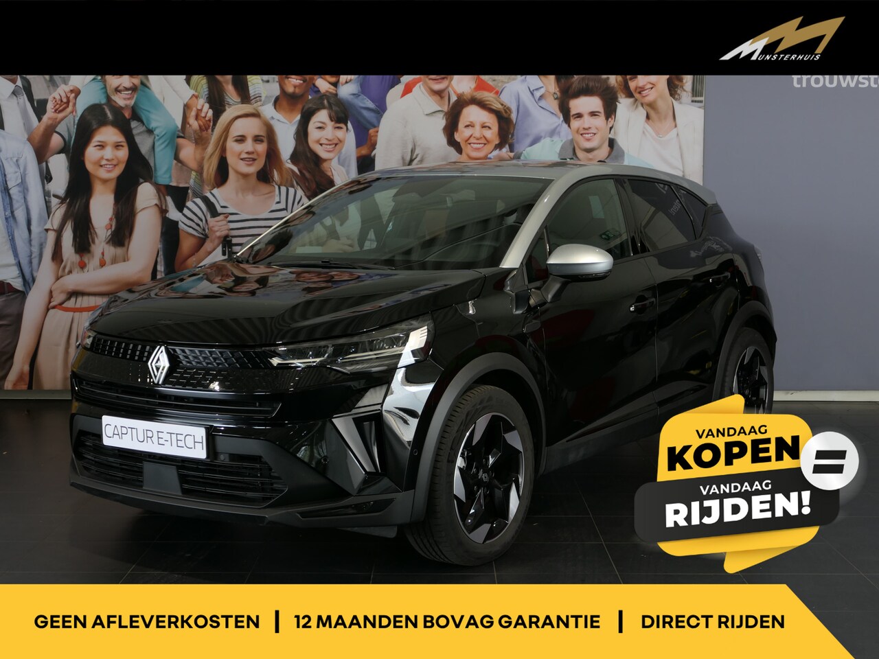 Renault Captur - 1.8 E-Tech full hybrid 160 techno - Volledig digitaal instrumentenpaneel - Sensor v+a - Ca - AutoWereld.nl