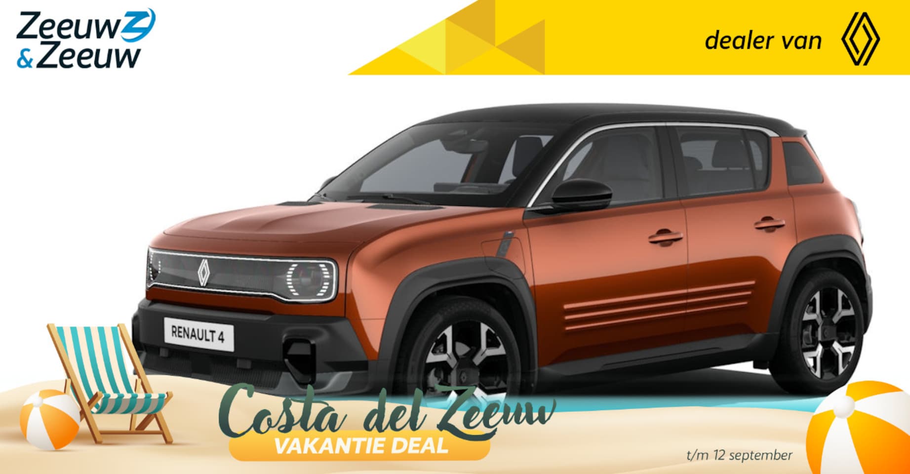 Renault 4 - comfort range techno canvas dak 52 kWh | Profiteer nu van €1.800,- Zeeuw & Zeeuw voorraadk - AutoWereld.nl