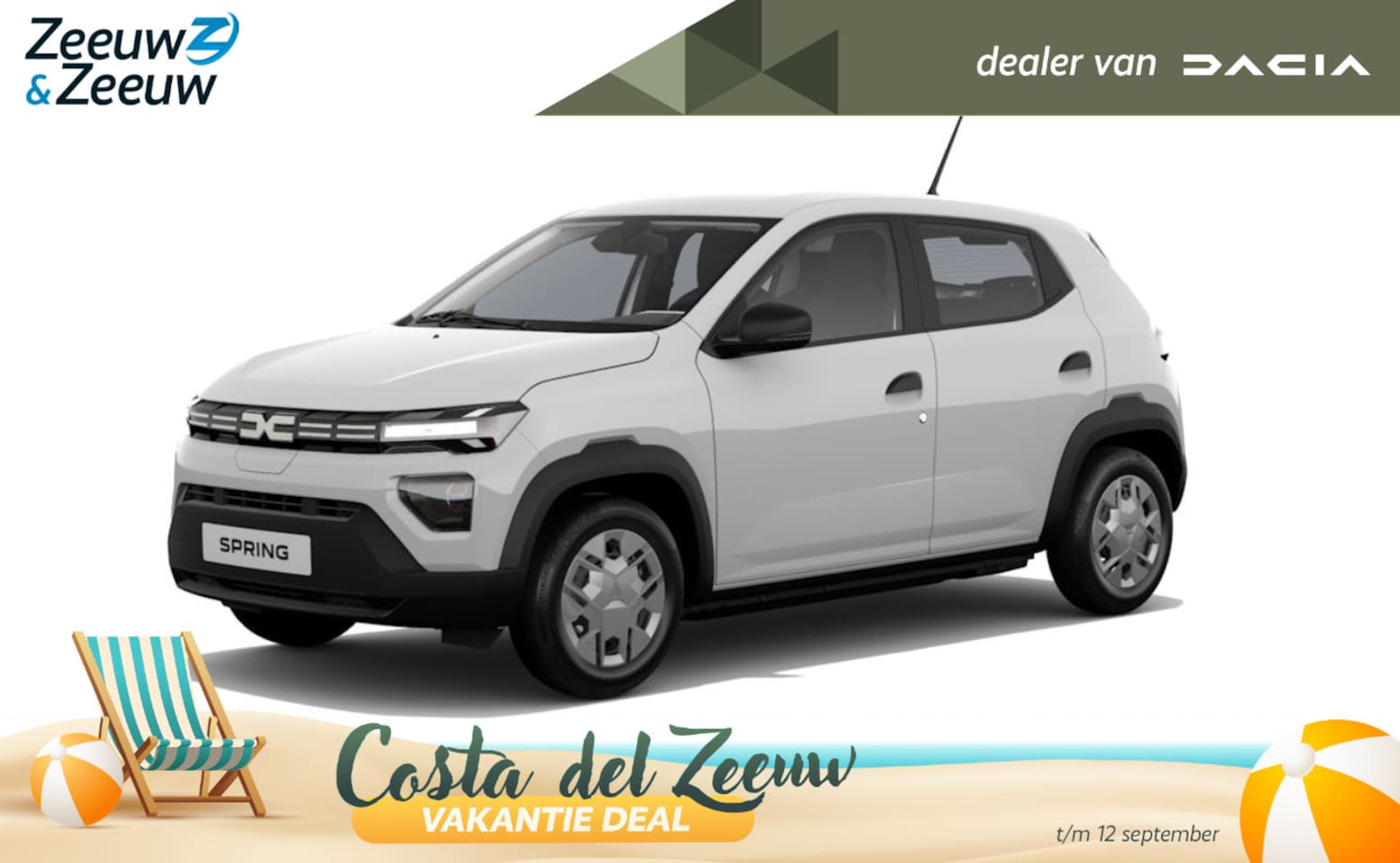 Dacia Spring - (Zeeuw & Zeeuw Private Lease Actie v.a. € 291,-) Essential 70 | Wij maken graag een Privat - AutoWereld.nl