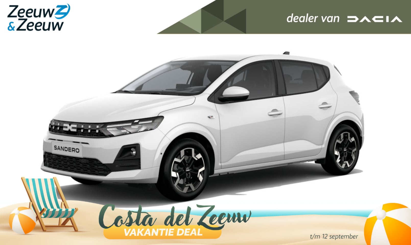 Dacia Sandero - (Zeeuw & Zeeuw Private Lease Actie v.a. € 384,-) Eco-G 120 journey | Wij maken graag een P - AutoWereld.nl