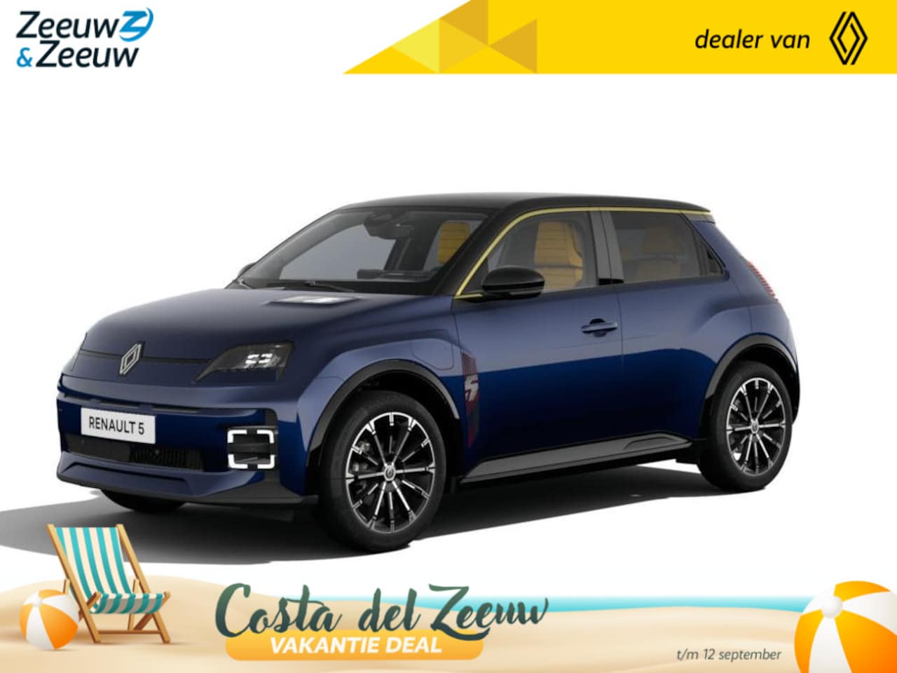 Renault 5 - (Zeeuw & Zeeuw Private Lease Actie v.a. € 515,-) Iconiq Cinq 150 pk Comfort range | Wij ma - AutoWereld.nl