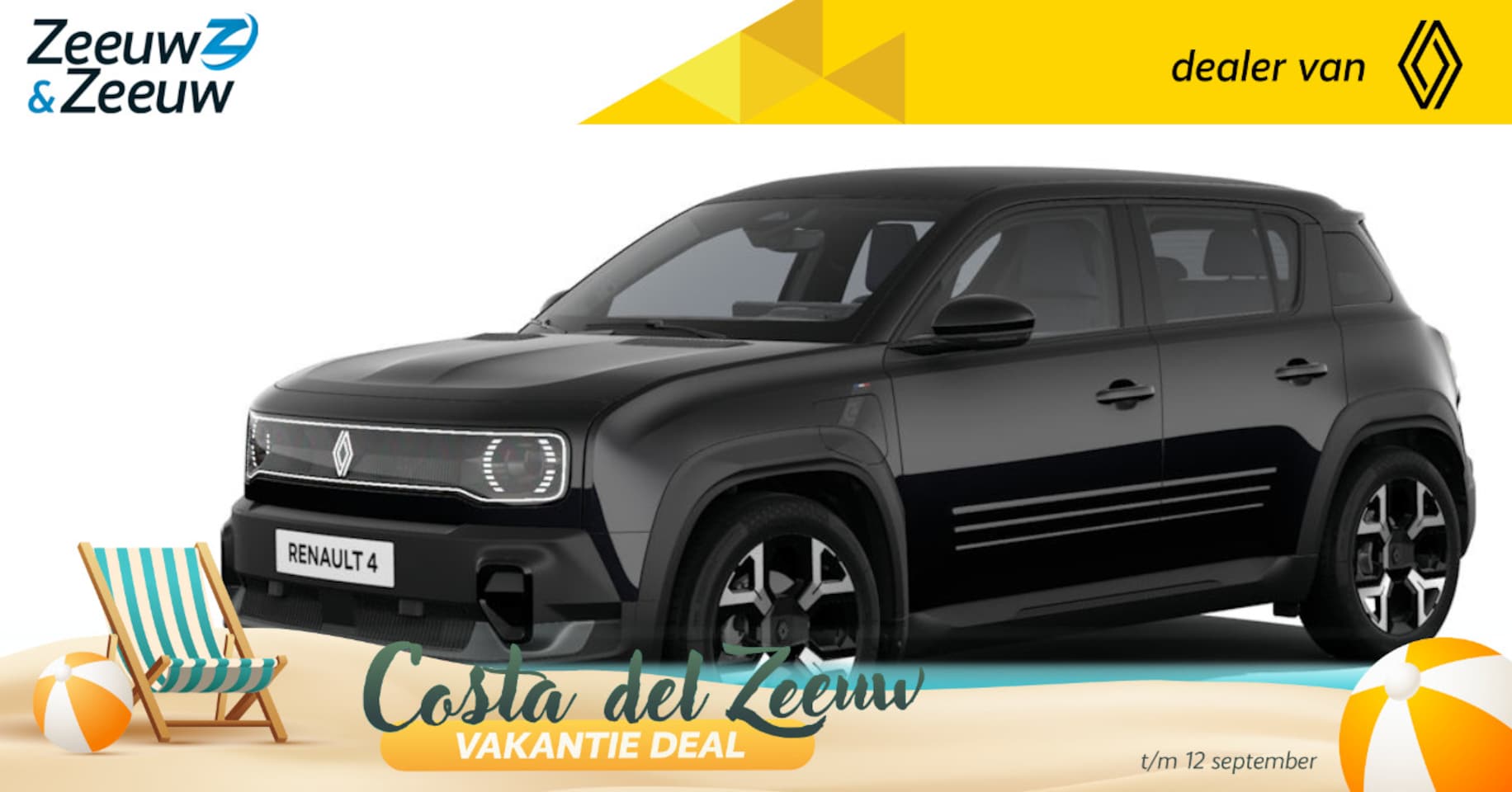 Renault 4 - comfort range techno canvas dak 52 kWh | Profiteer nu van €1.800,- Zeeuw & Zeeuw voorraadk - AutoWereld.nl