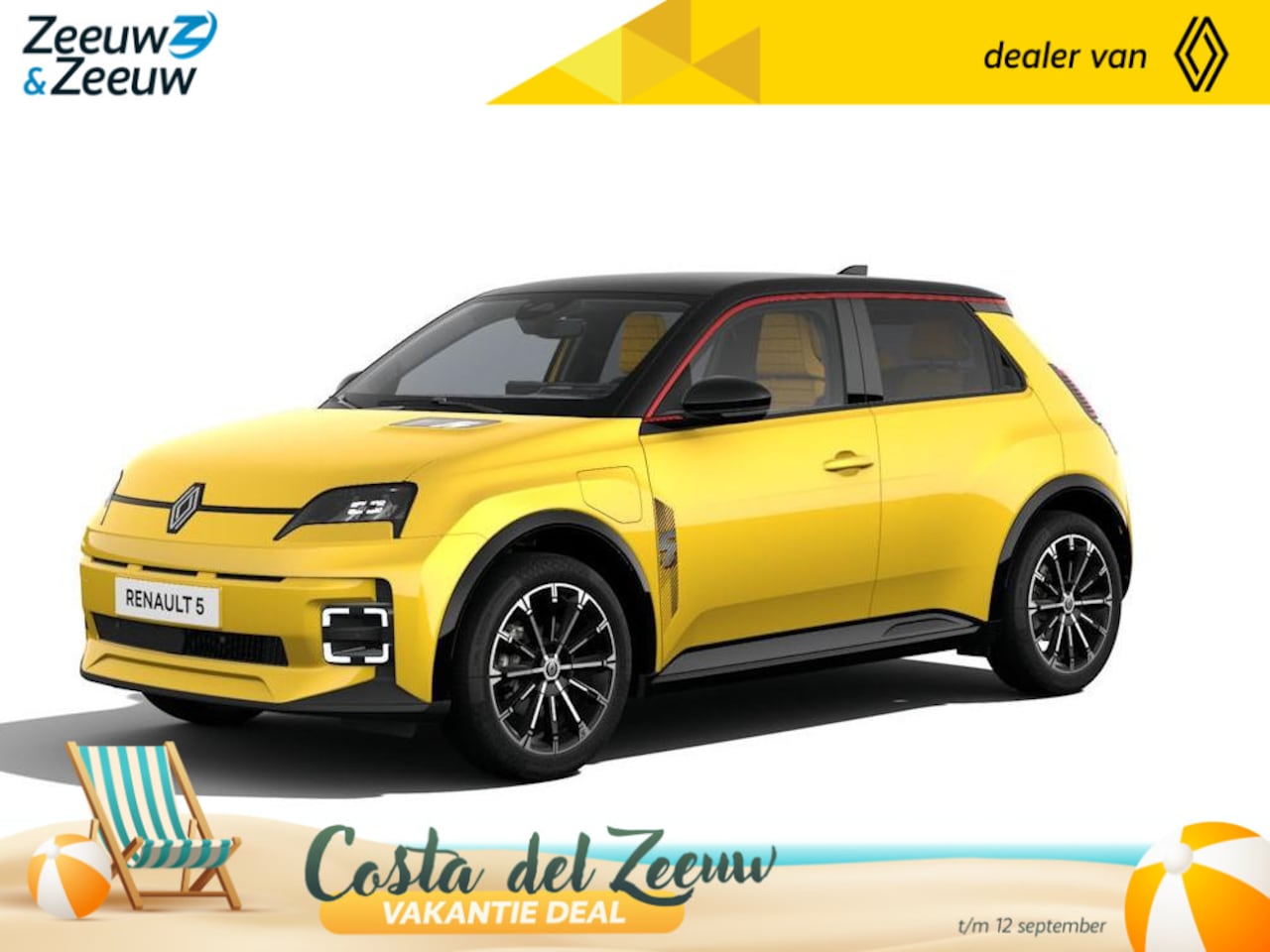Renault 5 - (Zeeuw & Zeeuw Private Lease Actie v.a. € 515,-) Iconiq Cinq 150 pk Comfort range | Wij ma - AutoWereld.nl