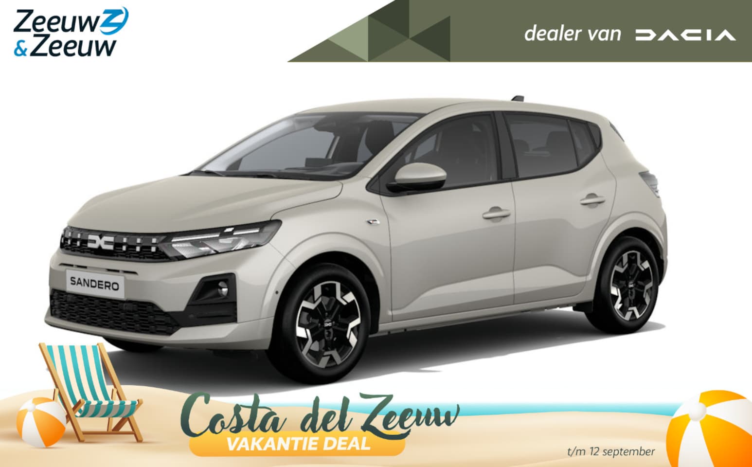 Dacia Sandero - (Zeeuw & Zeeuw Private Lease Actie v.a. € 395,-) Eco-G 120 journey | Wij maken graag een P - AutoWereld.nl