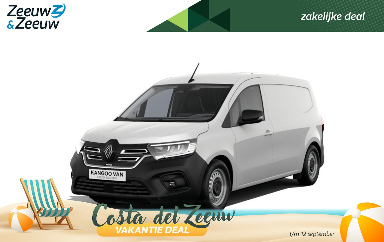 Renault Kangoo E-Tech - Advance L2 44 kWh | Nu leverbaar met 12% Zeeuw & Zeeuw aktie korting ! | - AutoWereld.nl
