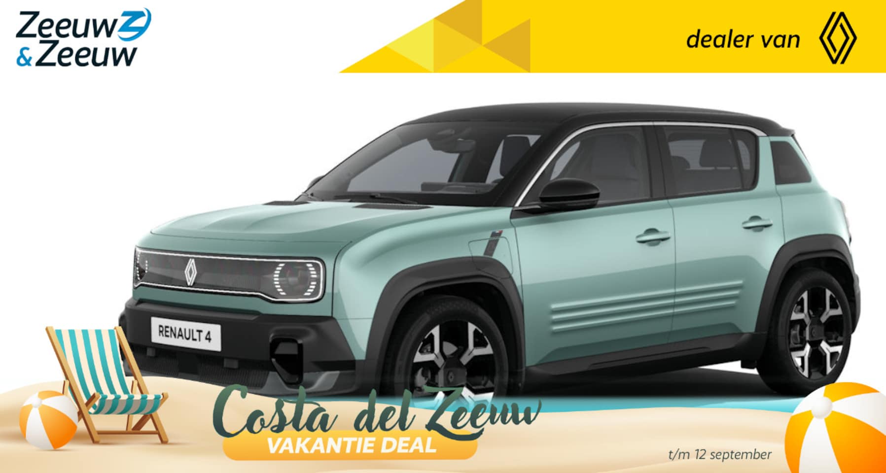 Renault 4 - comfort range techno canvas dak 52 kWh | Profiteer nu van €1.800,- Zeeuw & Zeeuw voorraadk - AutoWereld.nl