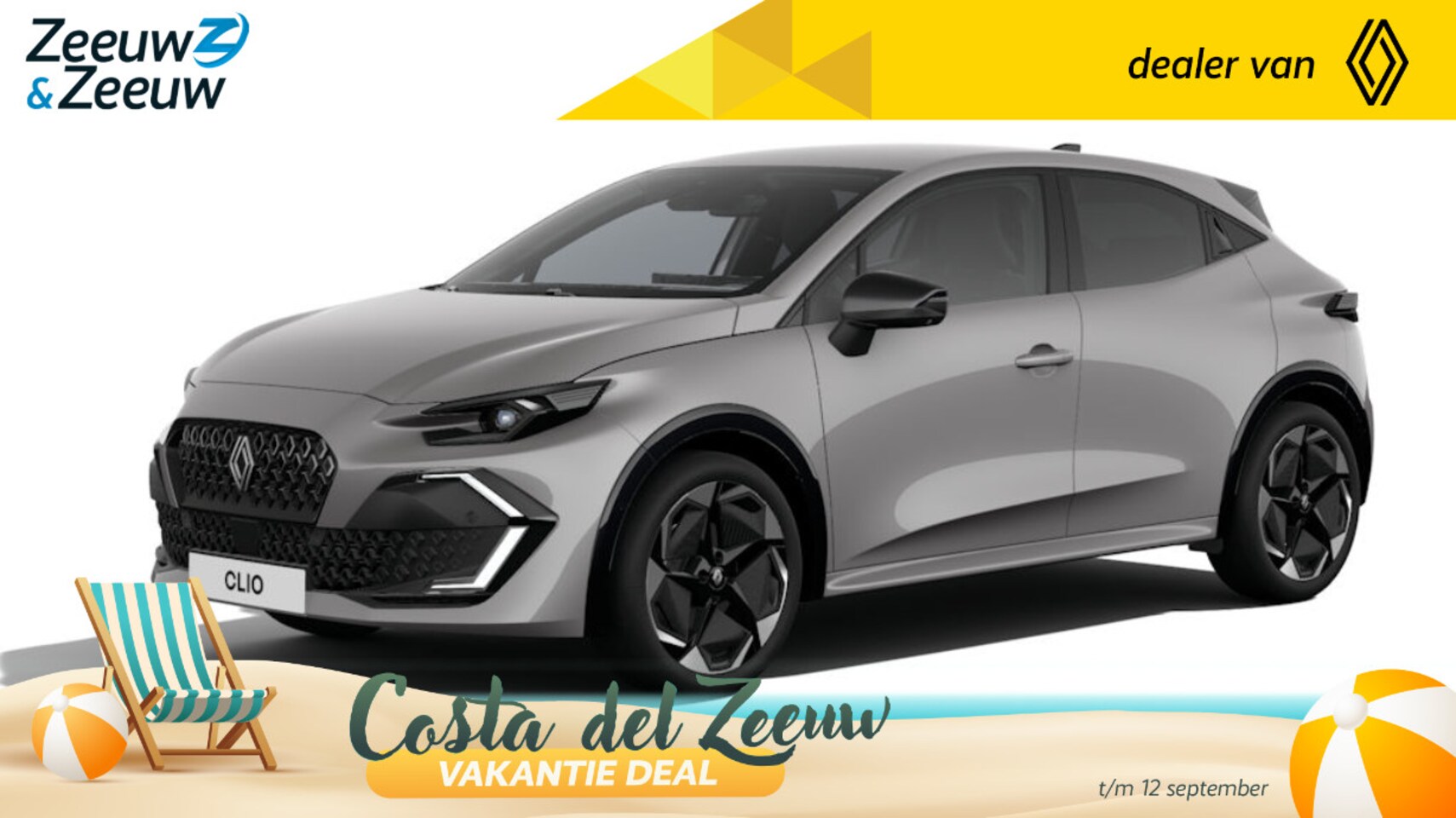 Renault Clio - (Zeeuw & Zeeuw Private Lease Actie v.a. € 450,-) Hybrid 160 techno | Wij maken graag een P - AutoWereld.nl