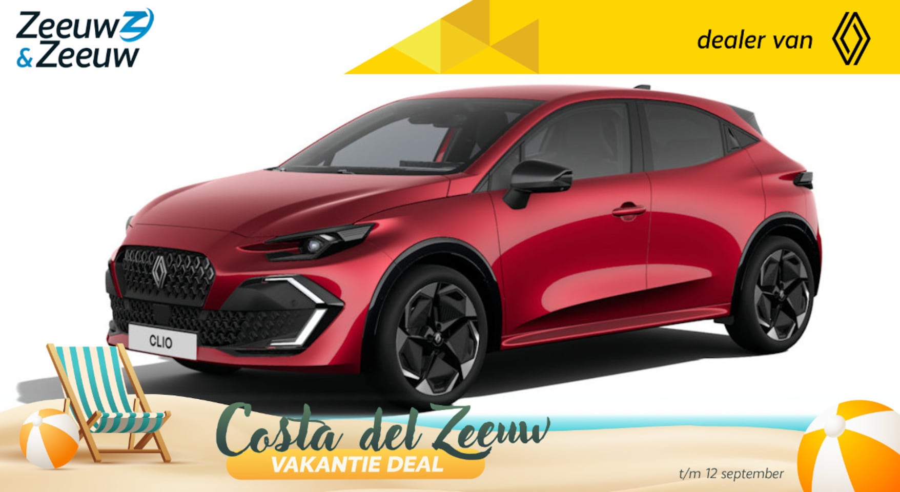 Renault Clio - (Zeeuw & Zeeuw Private Lease Actie v.a. € 450,-) Hybrid 160 techno | Wij maken graag een P - AutoWereld.nl