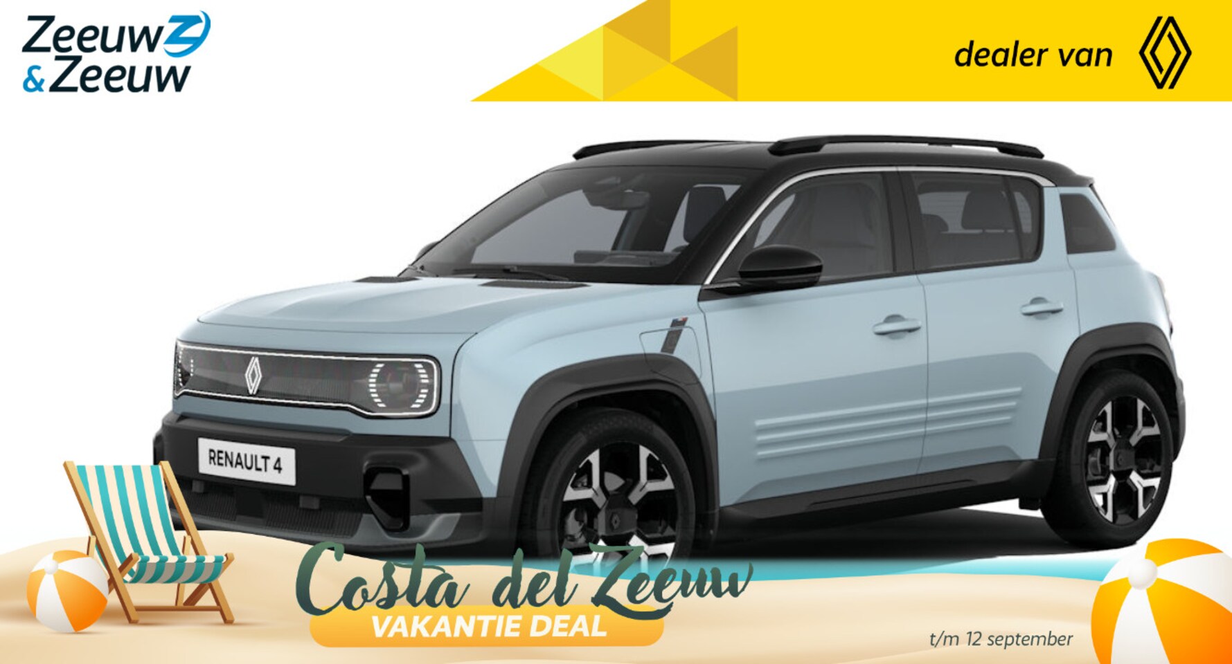 Renault 4 - Techno comfort range | Profiteer nu van €1.800,- Zeeuw & Zeeuw voorraadkorting | NU met GR - AutoWereld.nl