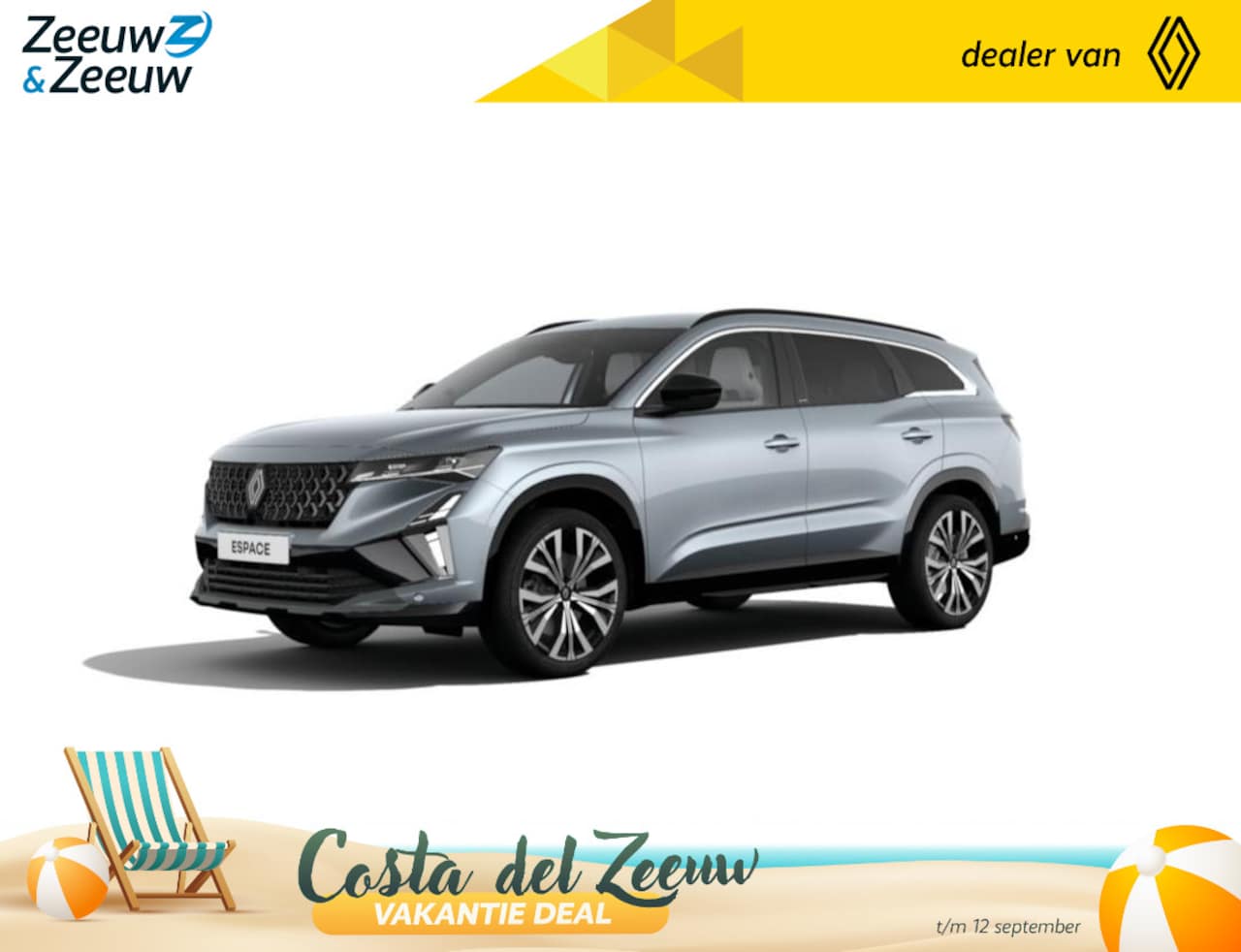 Renault Espace - (Zeeuw & Zeeuw Private Lease Actie v.a. € 730,-) E-Tech full hybrid 200 iconic 7p. | Wij m - AutoWereld.nl