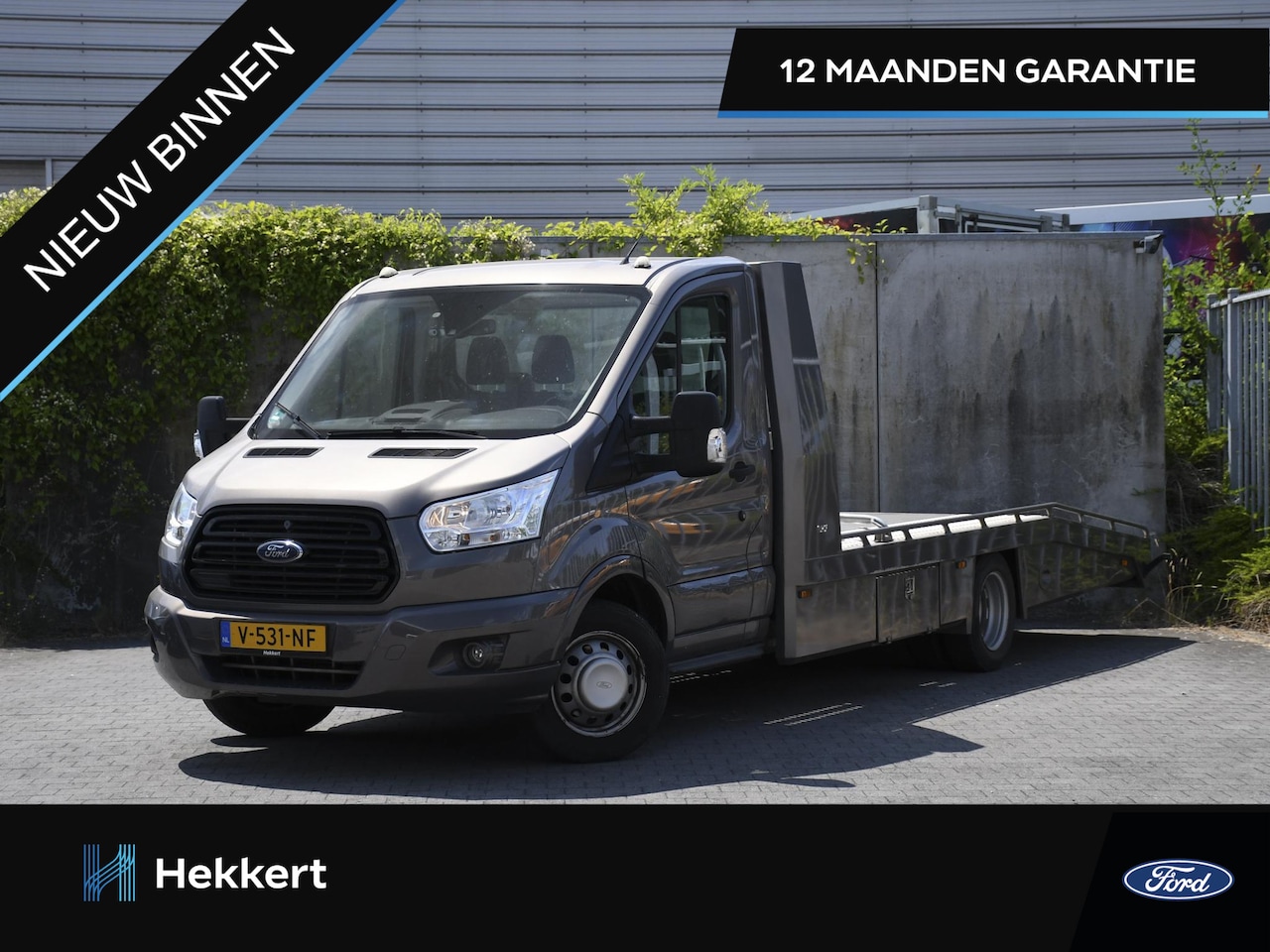 Ford Transit - 350 Ambiente L4H1 2.0 TDCI 170pk AUTO TRANSPORTER | LUCHTVERING | OPRIJPLATEN | AIRCO | CR - AutoWereld.nl