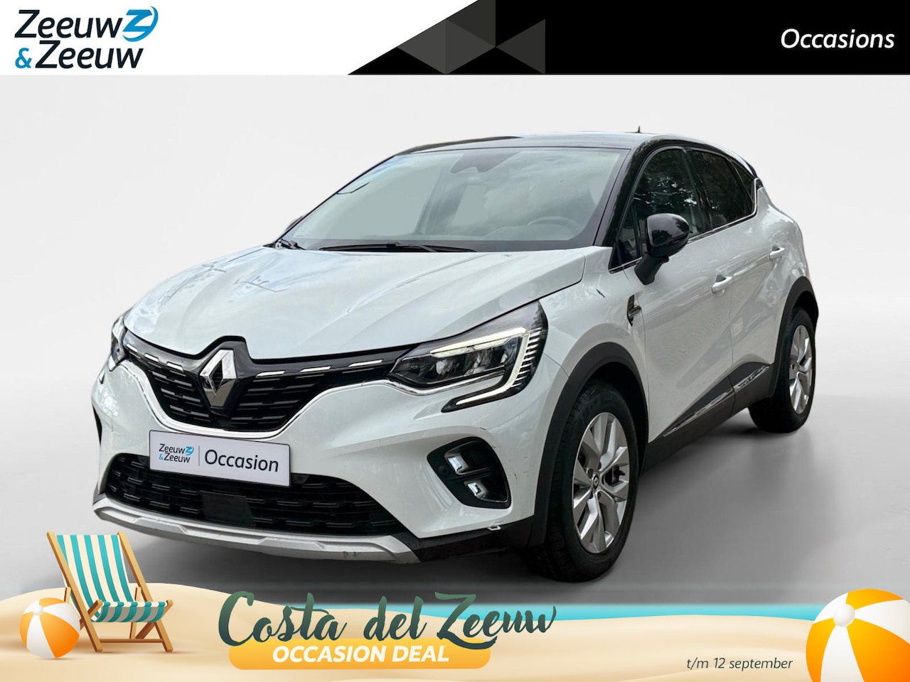 Renault Captur - 1.6 E-Tech Hybrid 145 Intens AIRCO APPLE CARPLAY/ANDROID AUTO CRUISE CONTROL ACHTERUIT RIJ - AutoWereld.nl