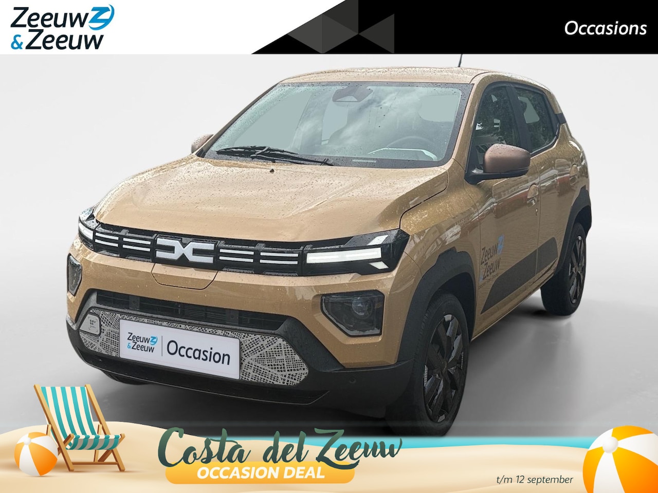 Dacia Spring - Extreme 65 26.8 kWh AUTOMAAT AIRCO CAMERA CRUISE CONTROLE APPLE CARPLAY ANDROID AUTO ZEER - AutoWereld.nl