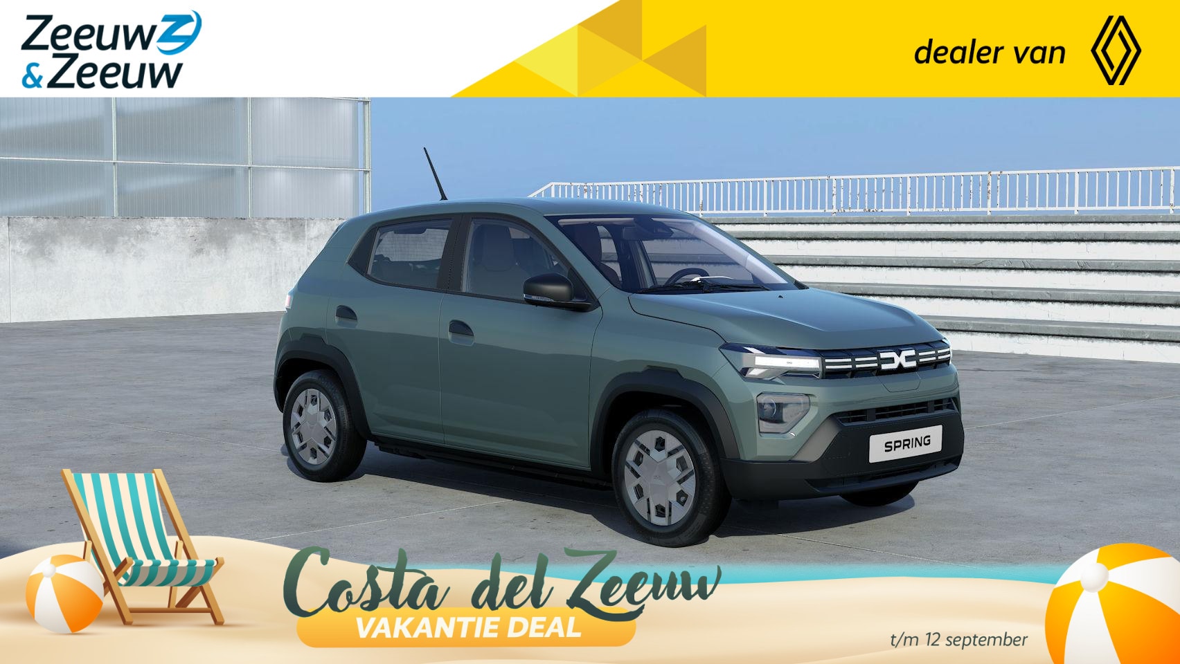 Dacia Spring - Essential 70 24.3 kWh | GOEDKOOPSTE ELEKTRISCHE AUTO VAN NL | NU TE BESTELLEN BIJ ZEEUW EN - AutoWereld.nl