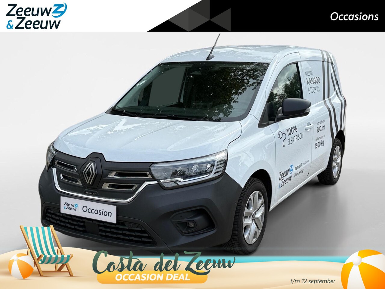 Renault Kangoo E-Tech - Extra L1 44 kWh AUTOMAAT AIRCO CAMERA PARKEERSENSOREN CRUISE CONTROLE TREKHAAK CLIMATE CON - AutoWereld.nl
