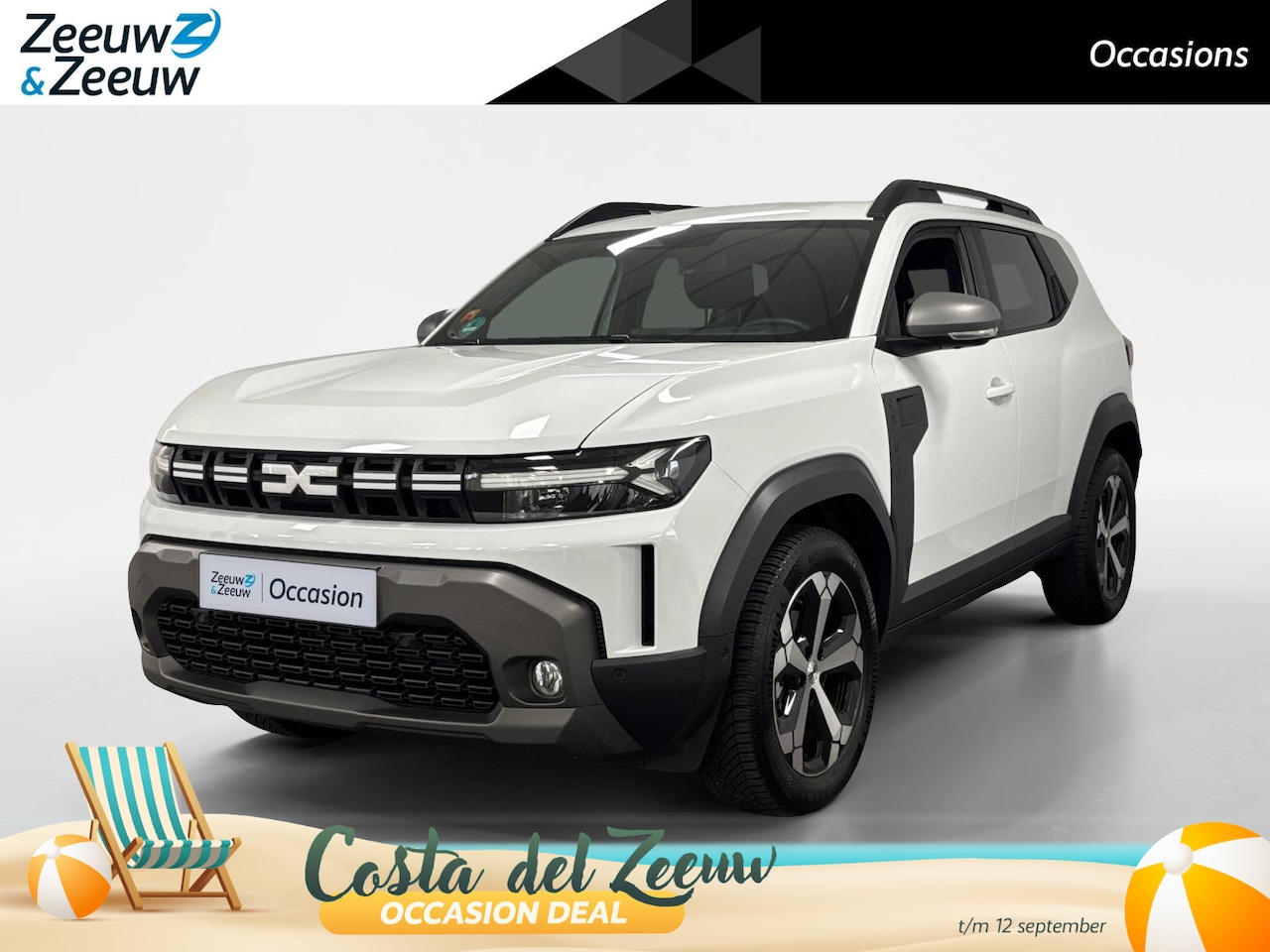 Dacia Duster - 1.6 Hybrid 140 Journey AUTOMAAT NAVI AIRCO 360CAMERA CRUISE CONTROLE LM VELGEN HOGE INSTAP - AutoWereld.nl