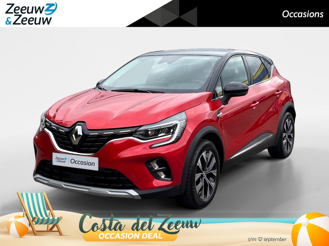 Renault Captur - 1.6 E-Tech Hybrid 145 Intens Apple Carplay/Android Auto , electronic climate controle , Ca - AutoWereld.nl