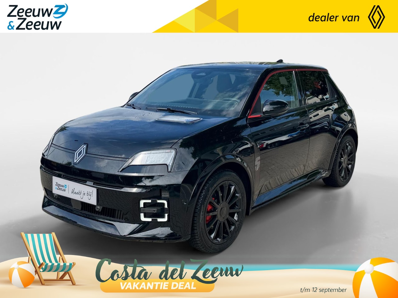 Renault 5 - comfort range iconic cinq 52 kWh | BLACK EDITION By Z&Z Binckhorst | | NIEUW SAMEN TE STEL - AutoWereld.nl