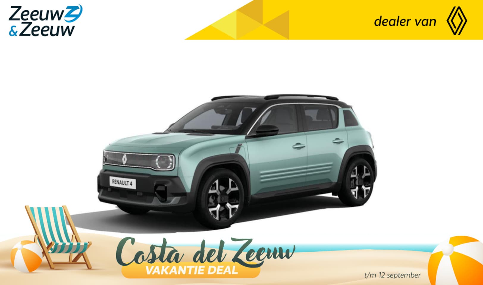 Renault 4 - comfort range techno 52 kWh | € 2500,- Introductiekorting | Adaptive cruise control﻿ | One - AutoWereld.nl