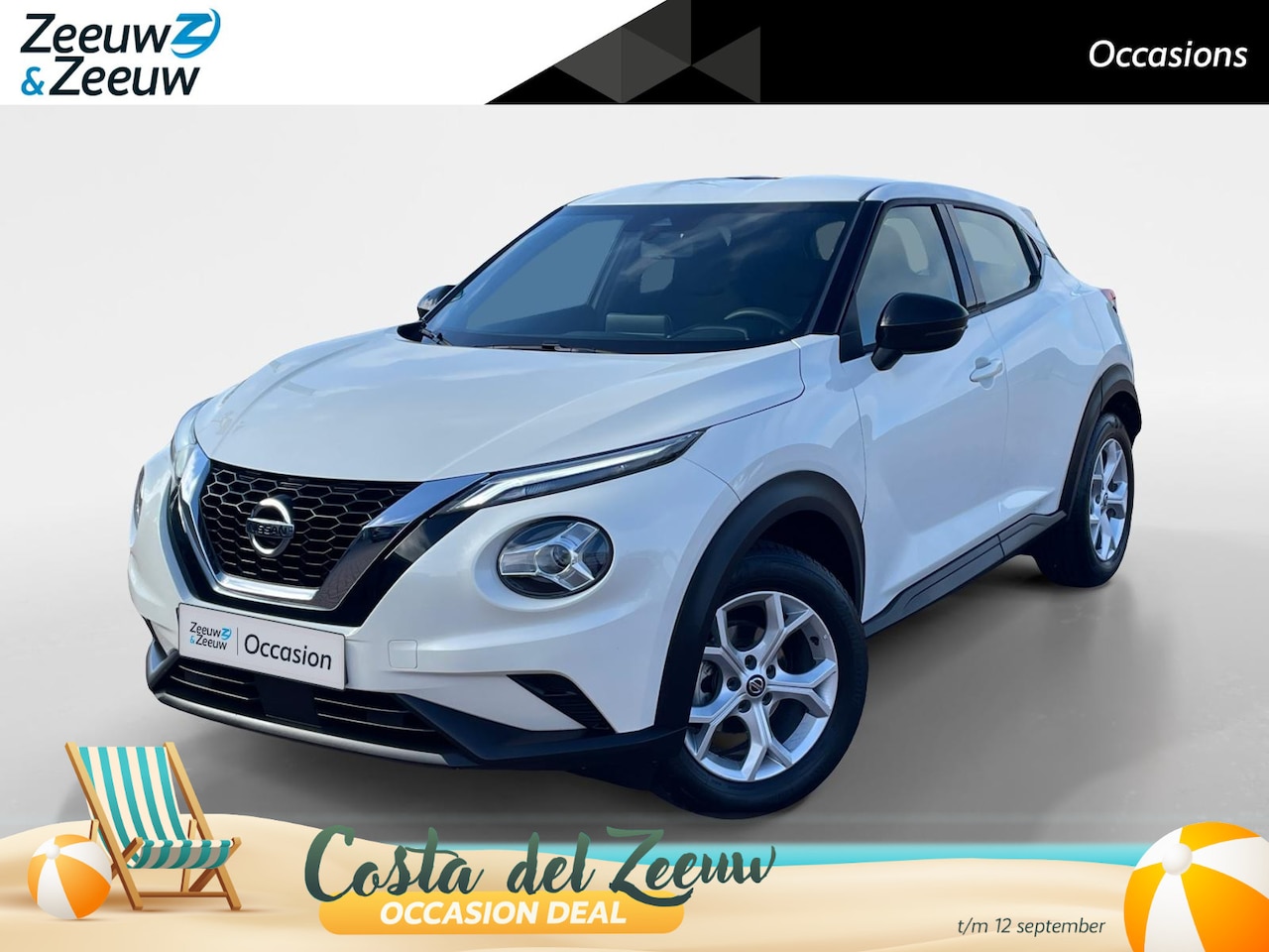 Nissan Juke - 1.0 DIG-T Business Edition Automaat*Navi+Camera*Airco*Carplay*Cruise Control*Zeer nette au - AutoWereld.nl