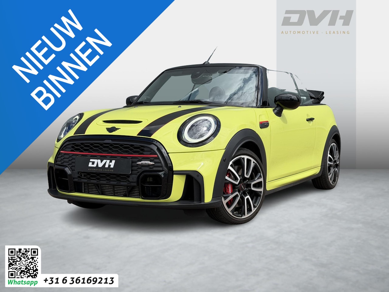 MINI Cabrio - John Cooper Works 2.0 JCW HUD | H/K | F1 | CAMERA - AutoWereld.nl