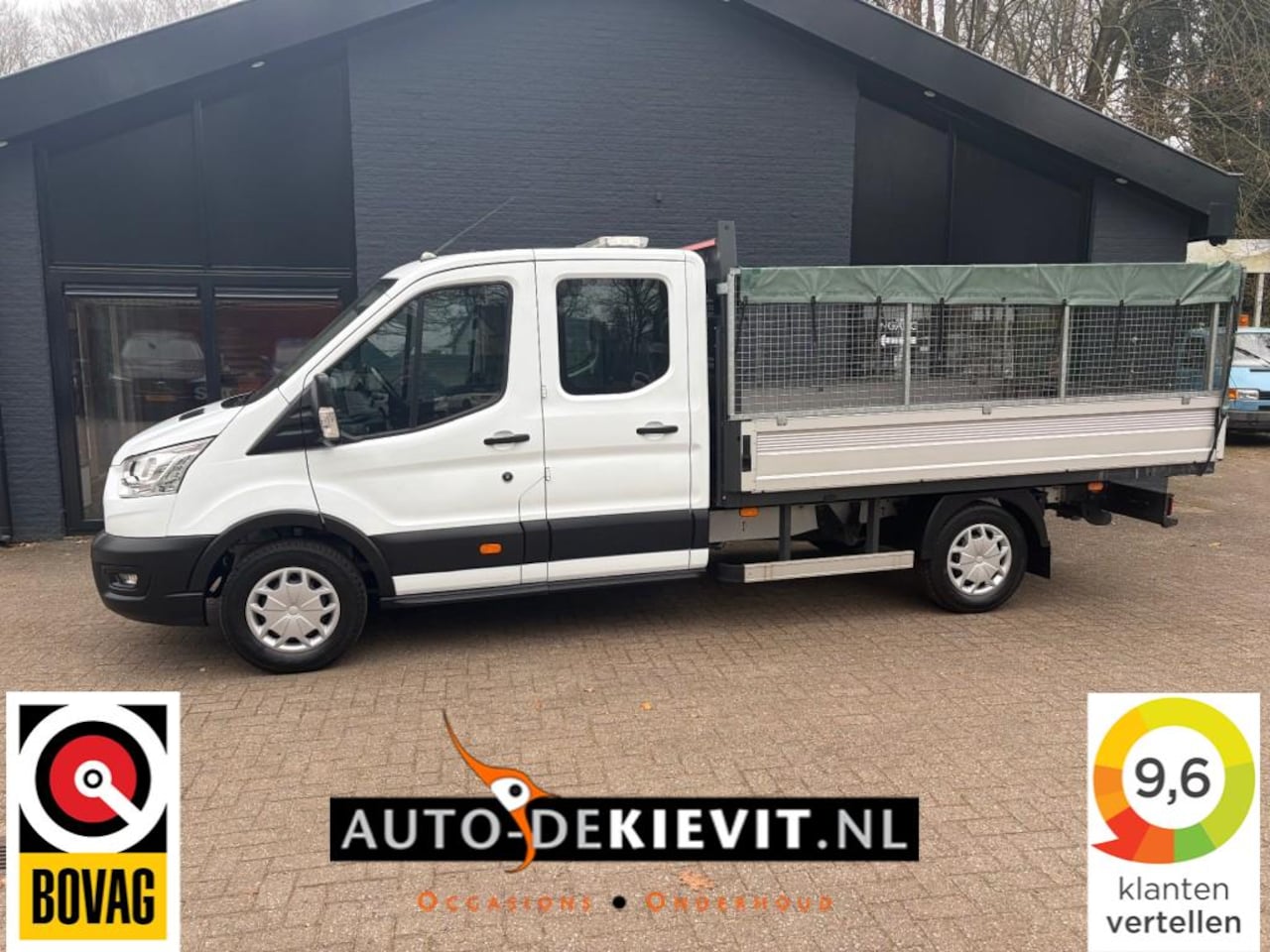 Ford Transit - 350 2.0 L4H1 open laadbak 7 persoons - AutoWereld.nl