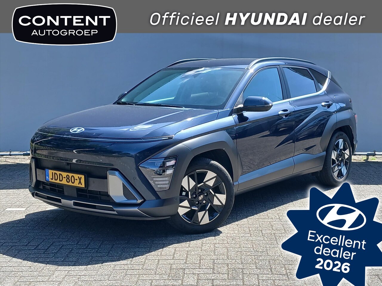 Hyundai Kona - 1.6 GDI HEV 141pk DCT Premium / Leder / Clima - AutoWereld.nl
