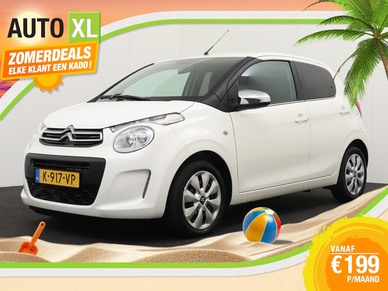 Citroën C1 - 1.0 73 PK VTi Pack Comfort Privacy Glas Bluetooth DAB LED - AutoWereld.nl
