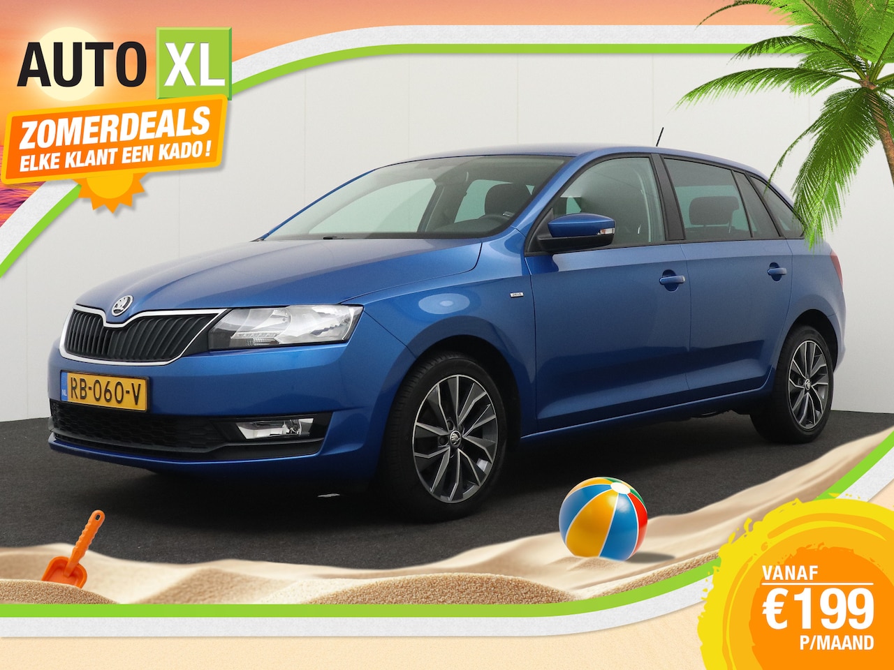Skoda Rapid Spaceback - 1.0 TSI 96 PK Aut. Business Climate Stoelverw. - AutoWereld.nl