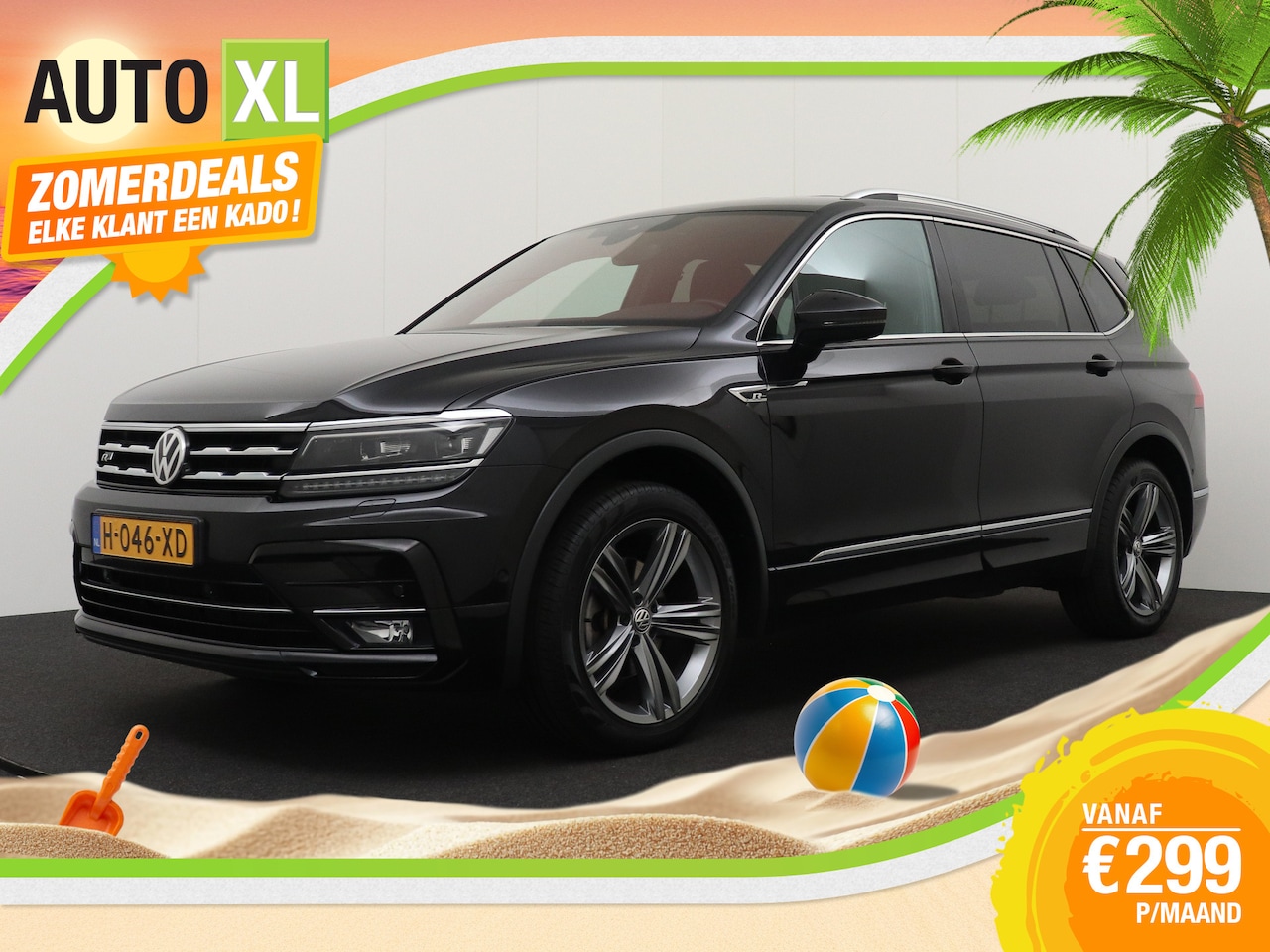 Volkswagen Tiguan Allspace - 1.5 150 PK Aut. R-Line 7p. Trekhaak Carplay Camera - AutoWereld.nl