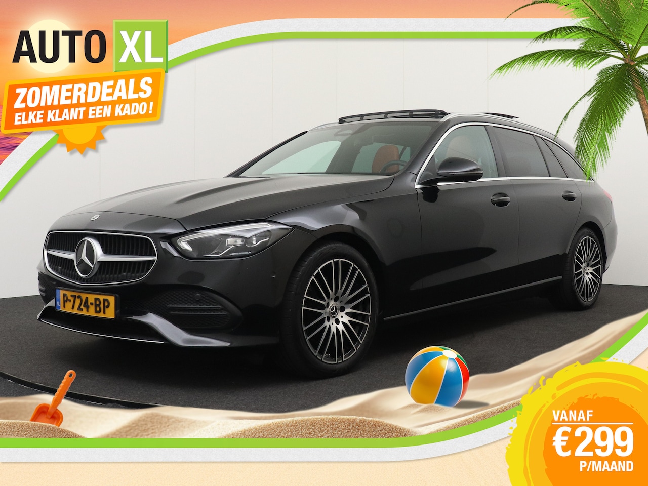 Mercedes-Benz C-klasse Estate - 200 Luxury Line Trekhaak Pano-dak Carplay - AutoWereld.nl