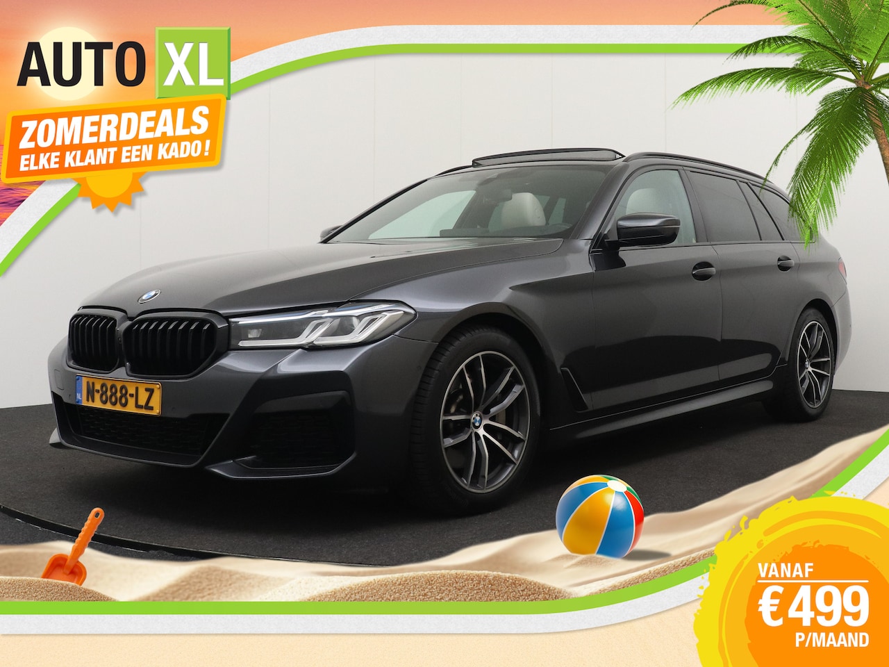 BMW 5-serie Touring - 530i 252 PK M-Sport Shadow-Line Pano-dak Laser-Light - AutoWereld.nl