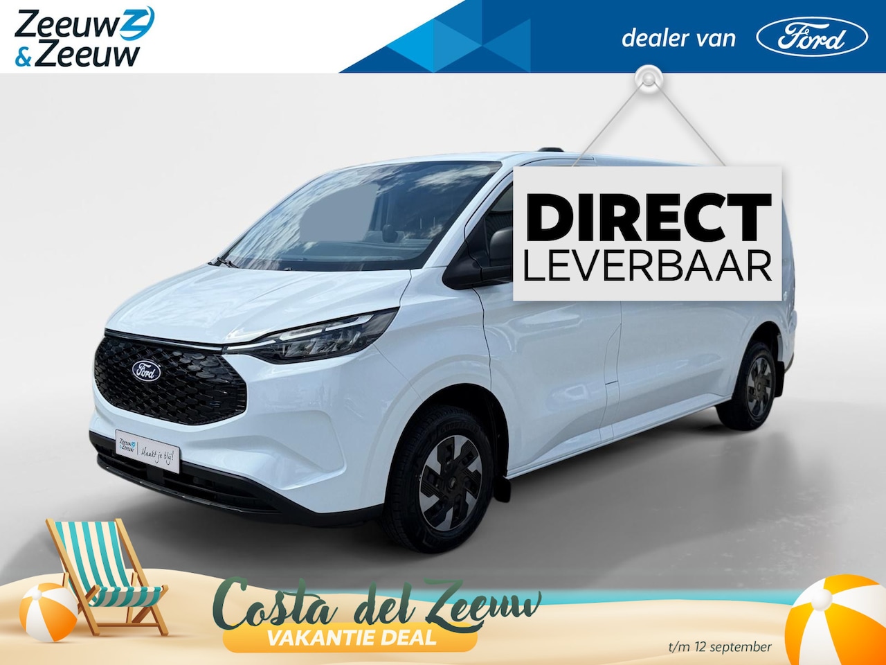 Ford Transit Custom - E-Transit 340 L2H1 Trend 71 kWh | Voorraad voordeel! | Direct leverbaar | 0,99% rente | Ap - AutoWereld.nl