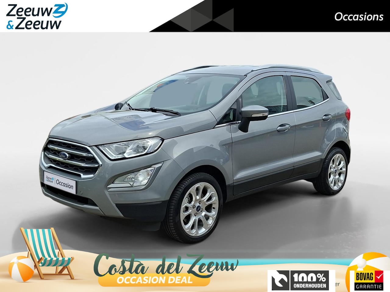 Ford EcoSport - 1.0 EcoBoost Titanium | Dealeronderhouden | Stoel- stuur en voorruitverwarming | Navigatie - AutoWereld.nl