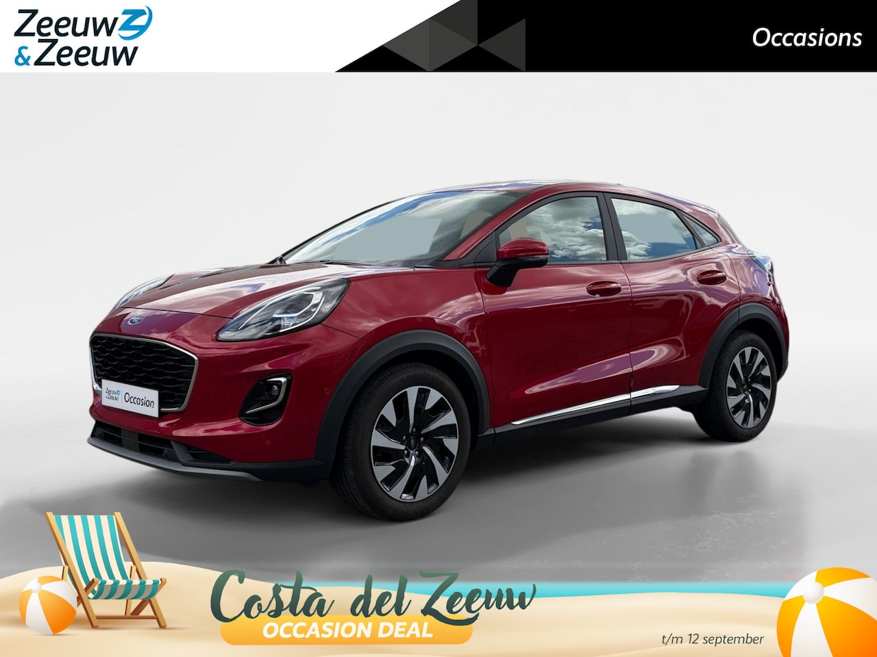 Ford Puma - 1.0 EcoBoost Hybrid Titanium | Dealer onderhouden | NL auto | Adapt. Cruise control | BLIS - AutoWereld.nl
